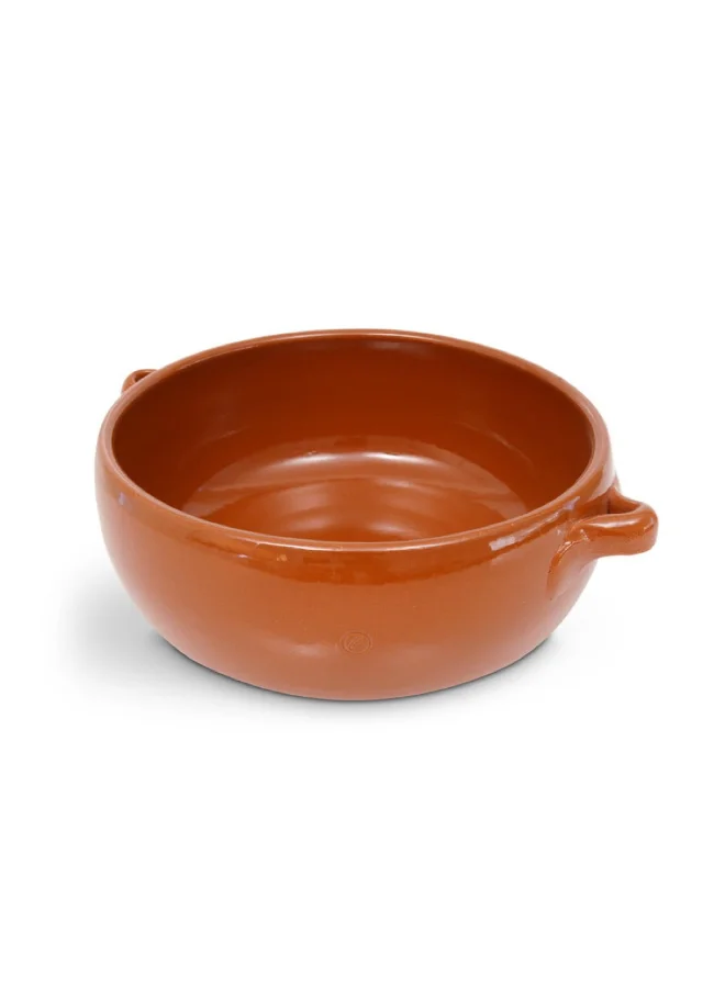 Graupera Dishwasher Safe Flambee Ceramic Deep Dish Caramel 1.7 Liter R-0720